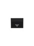 PRADA Re-Nylon Saffiano Leather Card Holder
