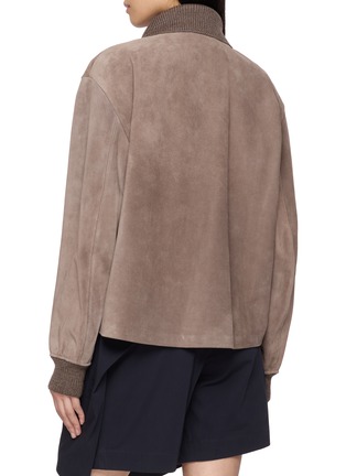 Back View - Click To Enlarge - JW ANDERSON - Knit Collar Button Up Jacket
