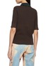 Back View - Click To Enlarge - JW ANDERSON - Short Sleeve Contrast Collar Knit Polo Top