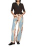 Figure View - Click To Enlarge - JW ANDERSON - Short Sleeve Contrast Collar Knit Polo Top