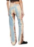 Back View - Click To Enlarge - JW ANDERSON - Bleached Straight Leg Cotton Denim Jeans