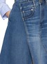  - JW ANDERSON - Drop Front Asymmetrical Medium Wash Denim Skirt