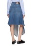 Back View - Click To Enlarge - JW ANDERSON - Drop Front Asymmetrical Medium Wash Denim Skirt