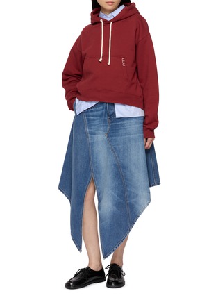 Figure View - Click To Enlarge - JW ANDERSON - Contrast Stitch Oversized Hoodie