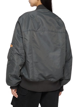 Back View - Click To Enlarge - JW ANDERSON - Oversized Tipped Hem Bomber Jacket