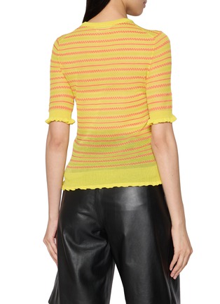 Back View - Click To Enlarge - JW ANDERSON - Sheer Fairisle Top