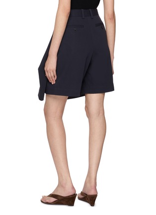 Back View - Click To Enlarge - JW ANDERSON - Belted Front Drape Tailored Shorts