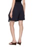 Back View - Click To Enlarge - JW ANDERSON - Belted Front Drape Tailored Shorts