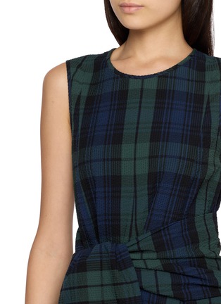  - JW ANDERSON - Chequered Cotton Cloqué Dress