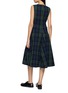 Back View - Click To Enlarge - JW ANDERSON - Chequered Cotton Cloqué Dress