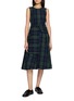 JW ANDERSON Chequered Cotton Cloqué Dress