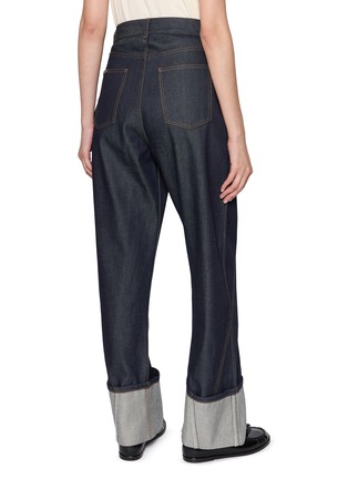 Back View - Click To Enlarge - JW ANDERSON - Twisted Workwear Cotton Denim Jeans