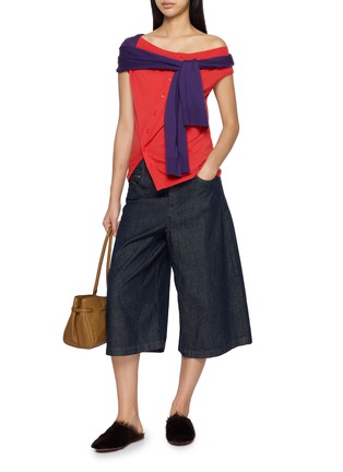 Figure View - Click To Enlarge - JW ANDERSON - Layered Off Shoulder Tank Top