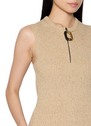  - JW ANDERSON - Quarter Zip Knit Tank Top