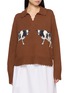 FARM RIO Cow Knit Sweater