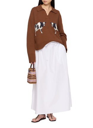 Figure View - Click To Enlarge - FARM RIO - Cow Knit Sweater