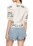 Back View - Click To Enlarge - FARM RIO - Floral Embroidered Blouse
