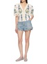 Figure View - Click To Enlarge - FARM RIO - Floral Embroidered Blouse