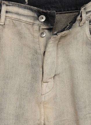  - RICK OWENS  - Bolan Cut-Off Cropped Cotton Denim Jeans