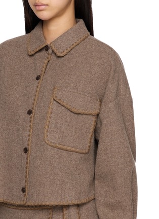  - THE LOOM - Shell Edge Flap Pocket Wool Shirt