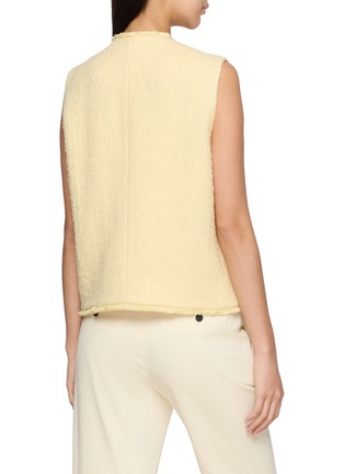 Back View - Click To Enlarge - THE LOOM - Fringe Trace Patch Pocket Vest