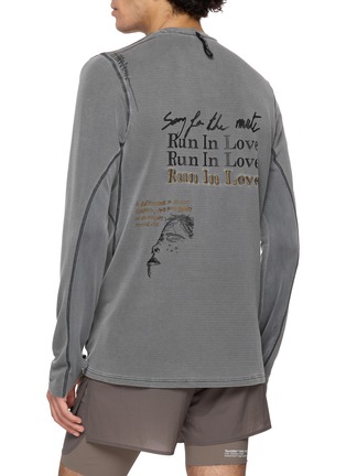 Back View - Click To Enlarge - ADIDAS - Long Sleeve Graphic T-Shirt