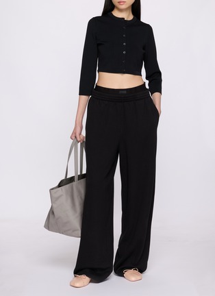 Back View - Click To Enlarge - SKIMS - Refined Knit Crop Cardigan