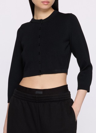 Figure View - Click To Enlarge - SKIMS - Refined Knit Crop Cardigan