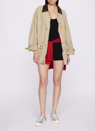 Back View - Click To Enlarge - SKIMS - Refined Knit High Waist Shorts
