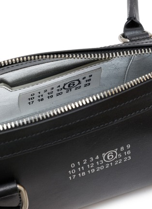 Detail View - Click To Enlarge - MM6 MAISON MARGIELA - Mini Bauletto Leather Shoulder Bag