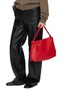 Figure View - Click To Enlarge - MM6 MAISON MARGIELA - Folded Pochette Leather Bag