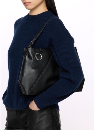 Figure View - Click To Enlarge - MM6 MAISON MARGIELA - Folded Pochette Leather Bag