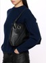 Figure View - Click To Enlarge - MM6 MAISON MARGIELA - Folded Pochette Leather Bag