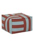 NOBODINOZ Ottoman Outdoor Beanbag — Toffee Blue Stripes