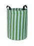 NOBODINOZ Round Large Storage Basket — Green Blue Stripes