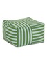 NOBODINOZ Ottoman Beanbag — Green Blue Stripes