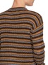  - PRADA - Striped Crewneck Shetland Knit Sweater