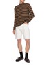 Figure View - Click To Enlarge - PRADA - Striped Crewneck Shetland Knit Sweater