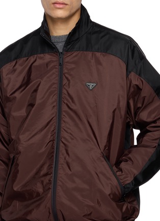  - PRADA - Zip Up Bi Colour Nylon Jacket