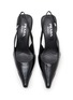 Detail View - Click To Enlarge - PRADA - Décolleté 55 Slingback Leather Pumps