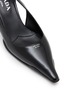 Detail View - Click To Enlarge - PRADA - Décolleté 55 Slingback Leather Pumps