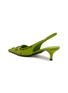  - PRADA - Embroidered Satin 55 Slingback Pumps