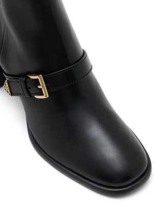 Detail View - Click To Enlarge - PRADA - Tronchetti 65 Leather Ankle Boots