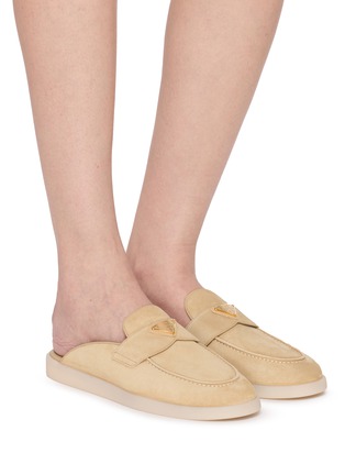 Figure View - Click To Enlarge - PRADA - St. Tropez Suede Mules