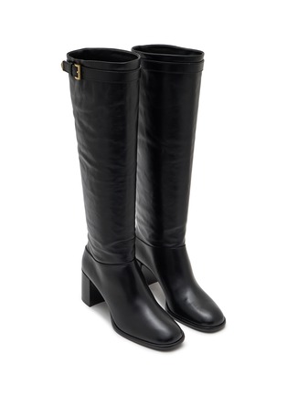 Detail View - Click To Enlarge - PRADA - Stivali 65 Leather Tall Boots