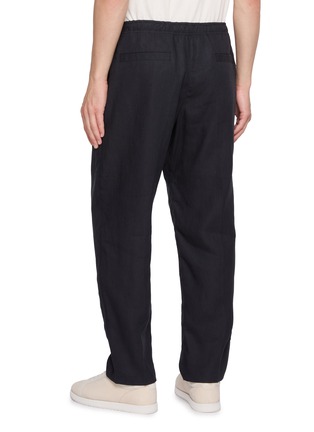 Back View - Click To Enlarge - ORLEBAR BROWN - Alex Drawstring Waistband Linen Pants