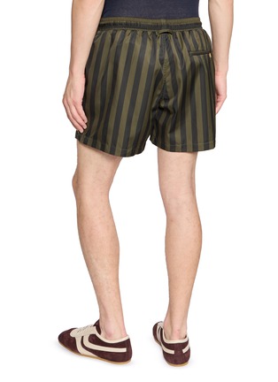 Back View - Click To Enlarge - ORLEBAR BROWN - Bold Stripe Boxer Swim Shorts