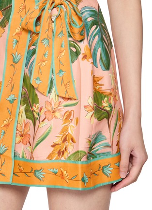  - FARM RIO - Birds Wrap Mini Skirt