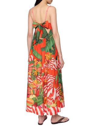 Back View - Click To Enlarge - FARM RIO - Fruit Trolley Sweetheart Neck Maxi Dress