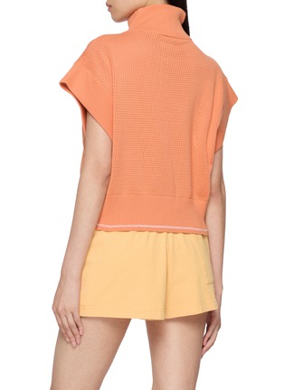 Back View - Click To Enlarge - VARLEY - Fulton Half Zip Cotton Knit Top